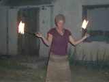 photo of fire dancing